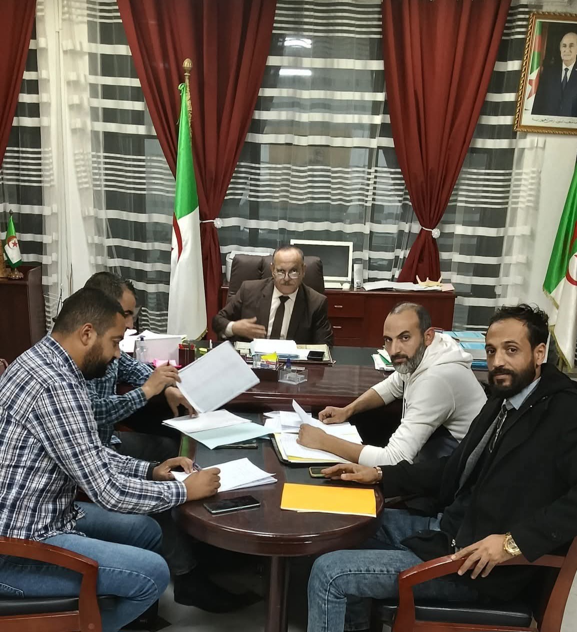 تلمسان : اجتماع المكتب الولائي مع السيد مدير التربية